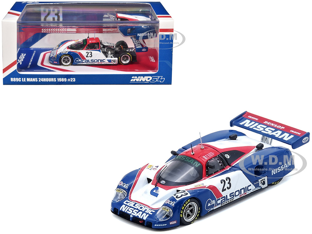 Nissan R89C #23 Masahiro Hasemi - Kazuyoshi Hoshino - Toshio Suzuki "24 Hours of Le Mans" (1989) 1/64 Diecast Model Car by Inno Models diecast model