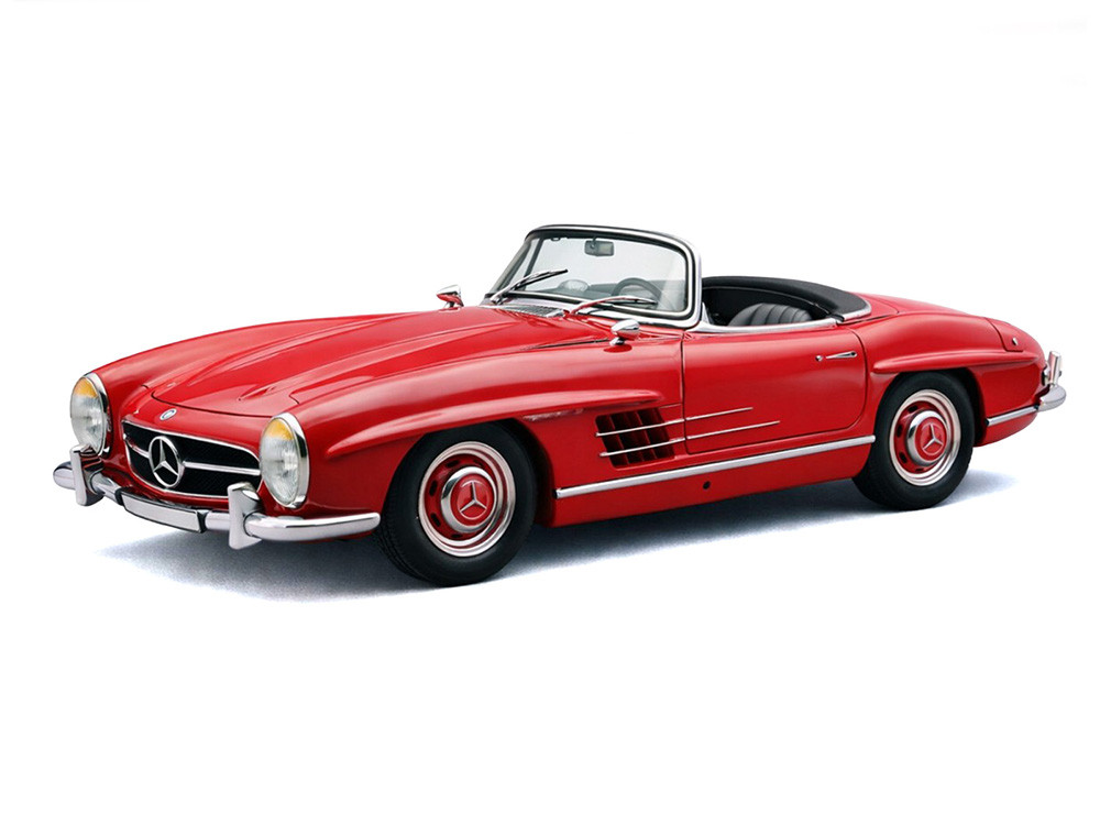 Mercedes-Benz 300 SL (W198 II) Roadster Red Limited Edition to 1500 pieces Worldwide 1/18 Diecast Model Car by CMC diecast model