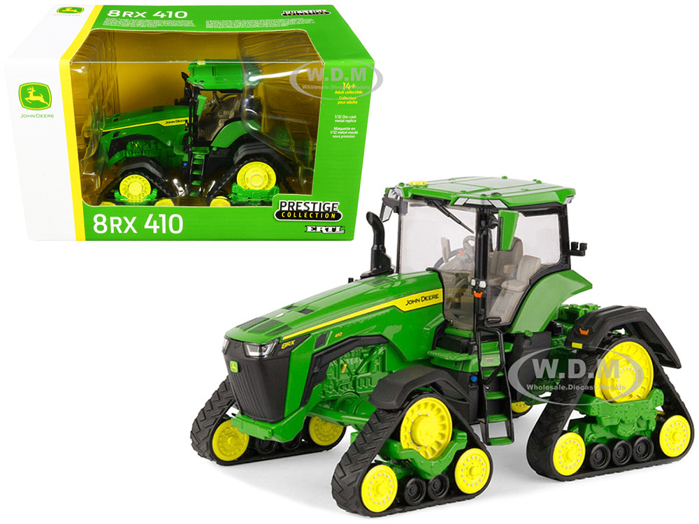 John Deere 8RX 410 Tracked Tractor Green "Prestige Collection" Series 1/32 Diecast Model by ERTL TOMY diecast model