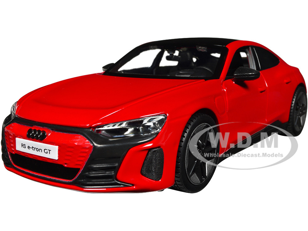 2022 Audi RS e-Tron GT Red with Black Top and Sunroof "Special Edition" Series 1/25 Diecast Model Car by Maisto diecast model