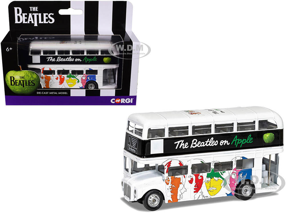 The Beatles London Double Decker Bus "The White Album" White Diecast Model Car by Corgi diecast model