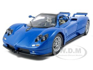 Pagani Zonda C12 Blue 1/24 Diecast Model Car by Motormax diecast model