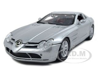Mercedes McLaren SLR Silver 1/24 Diecast Model Car by Motormax diecast model