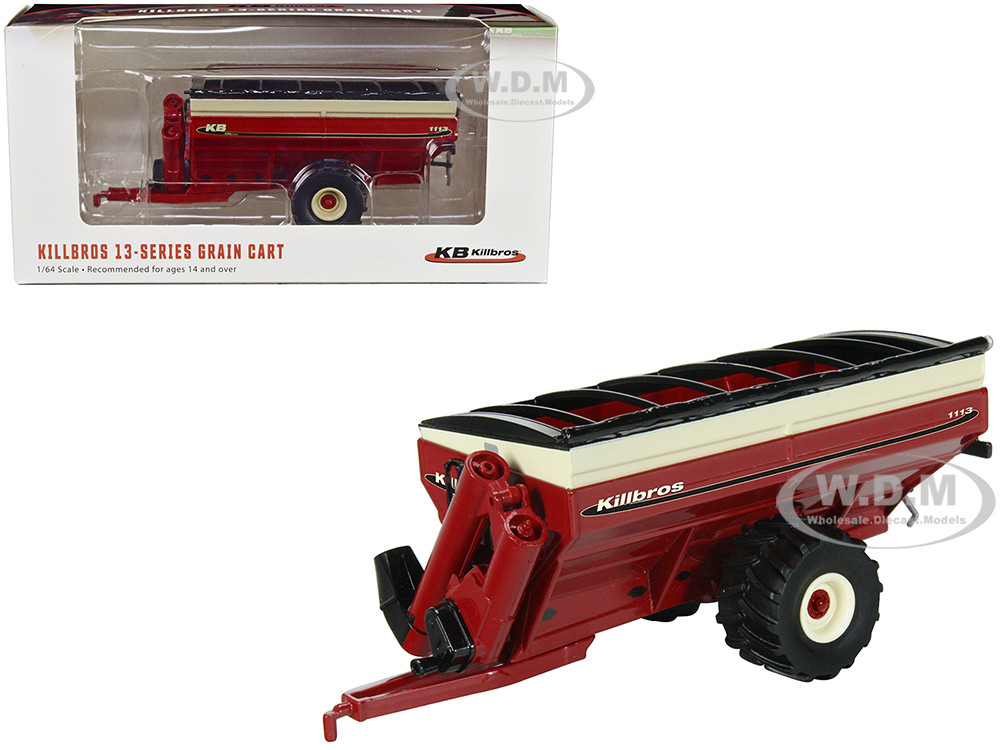 Killbros 1113 Grain Cart with Flotation Tires Red 1/64 Diecast Model by SpecCast diecast model