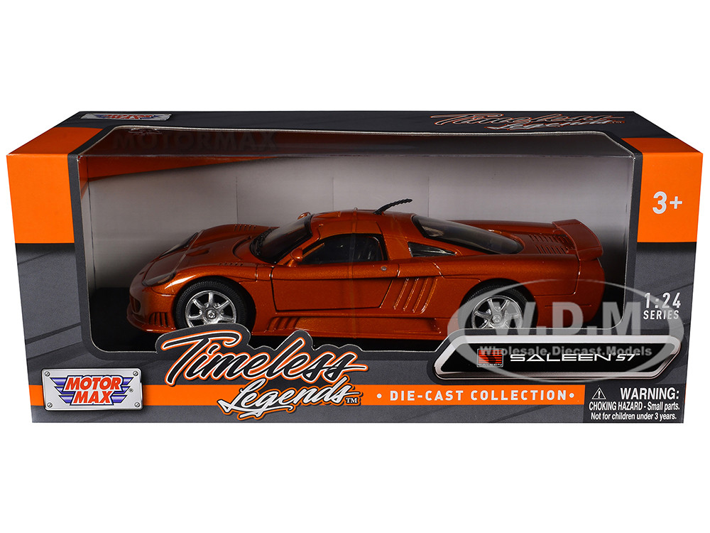 Saleen S7 Copper 1/24 Diecast Model Car by Motormax diecast model