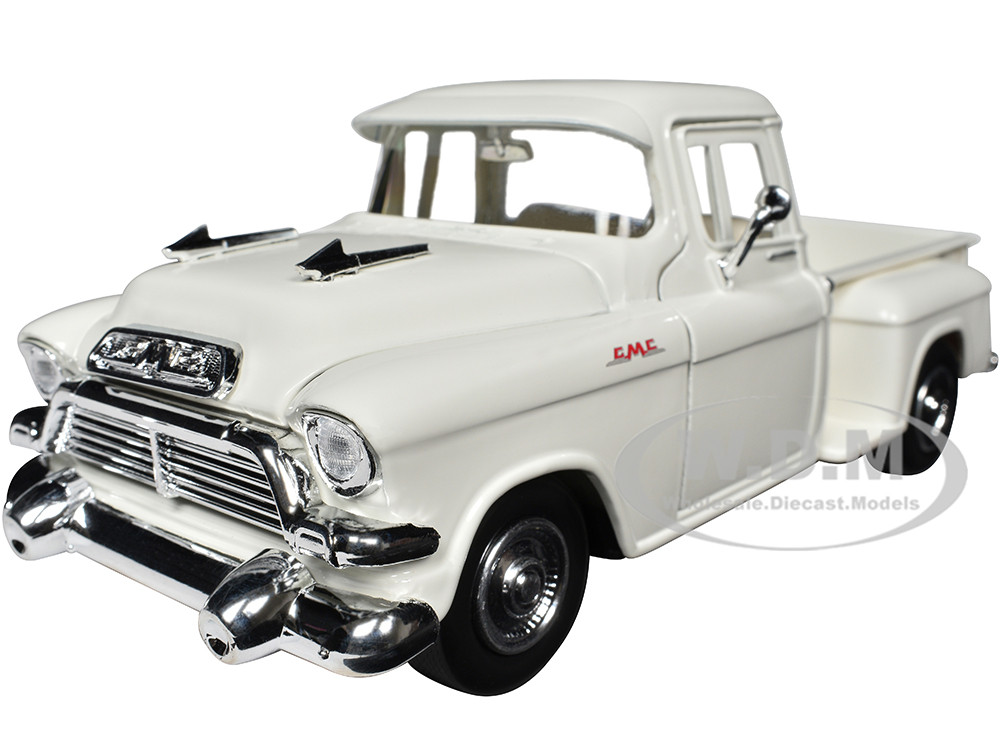 1957 GMC Blue Chip Pickup Truck White "Timeless Legends" Series 1/24 Diecast Model Car by Motormax diecast model