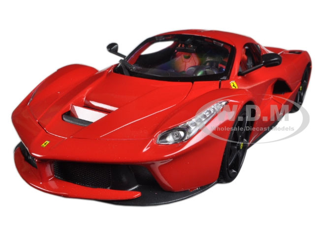 Ferrari LaFerrari F70 Red with Black Wheels 1/18 Diecast Model Car by Bburago diecast model