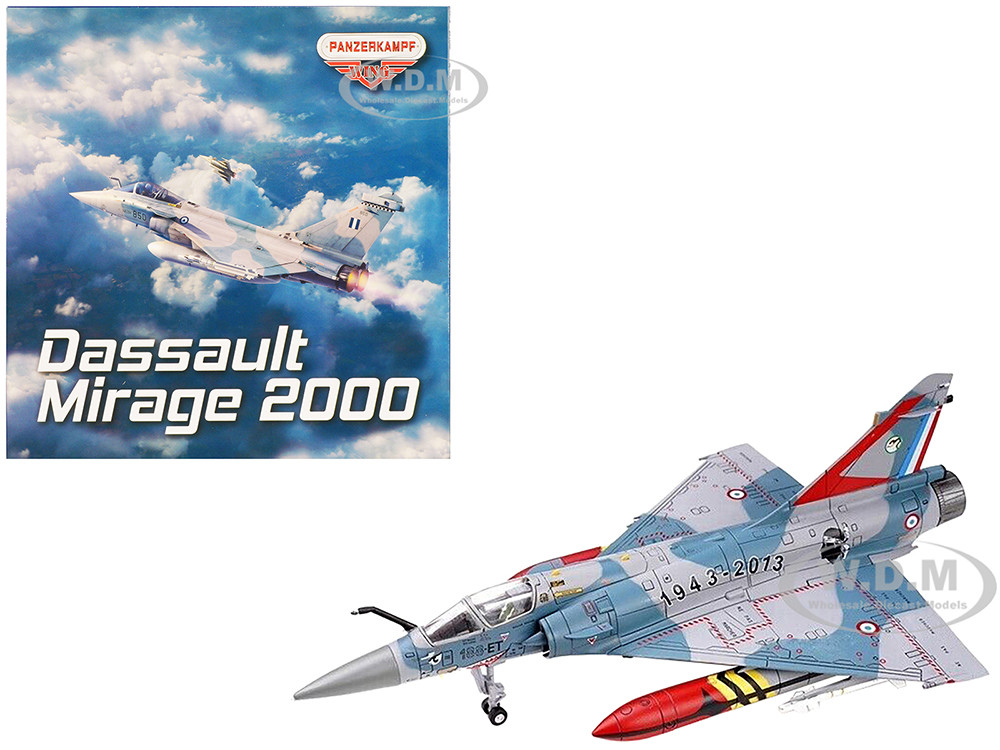 Dassault Mirage 2000-5F Fighter Aircraft "70th Anniversary of Corsica Squadron" French Air Force "Wing" Series 1/72 Diecast Model by Panzerkampf diecast model