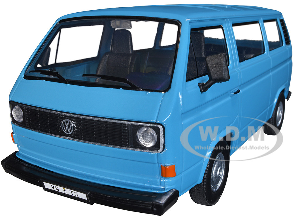 Volkswagen Type 2 (T3) Van Blue "Timeless Legends" Series 1/24 Diecast Model Car by Motormax diecast model