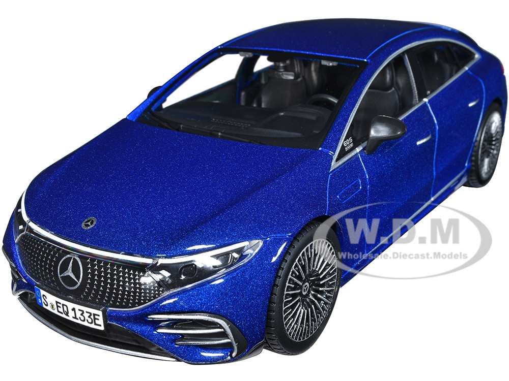 Mercedes-Benz EQS Blue Metallic "Special Edition" Series 1/27 Diecast Model Car by Maisto diecast model