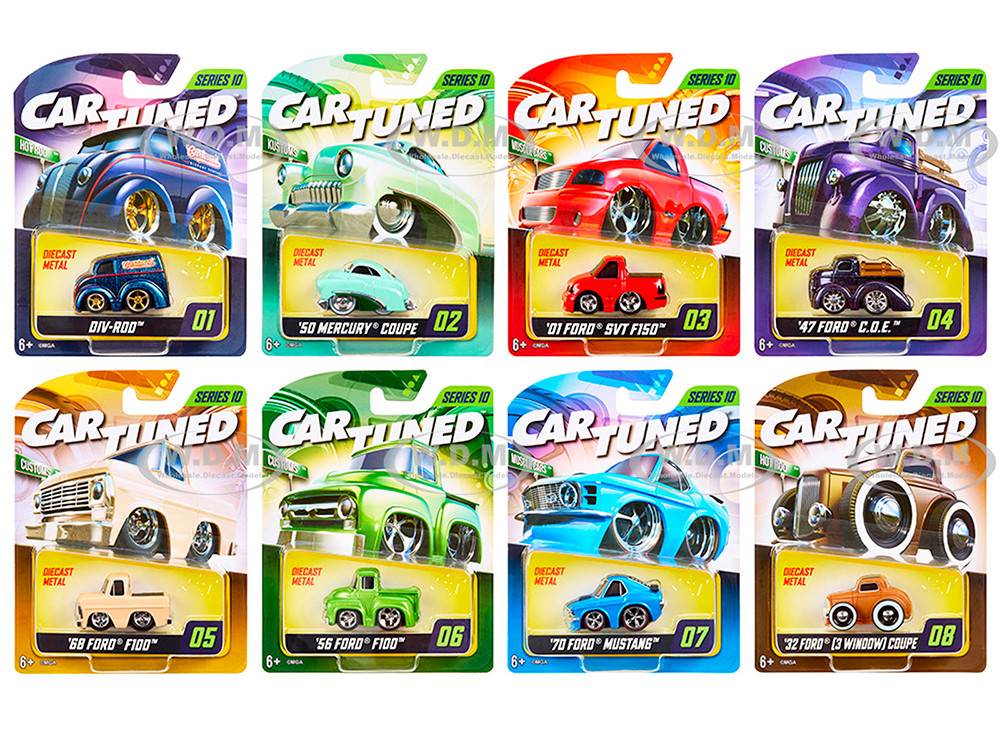 "Mainline" 2026 Series 10 Set of 8 Pieces Diecast Model Cars by CarTuned diecast model