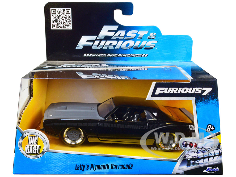 Letty's Plymouth Barracuda "Fast & Furious 7" Movie 1/32 Diecast Model Car by Jada diecast model