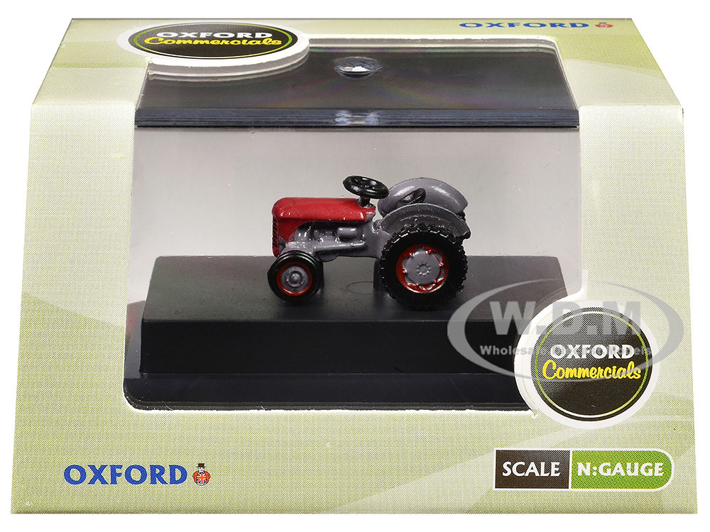 Ferguson Tractor Red and Gray 1/148 (N) Scale Diecast Model Car by Oxford Diecast diecast model