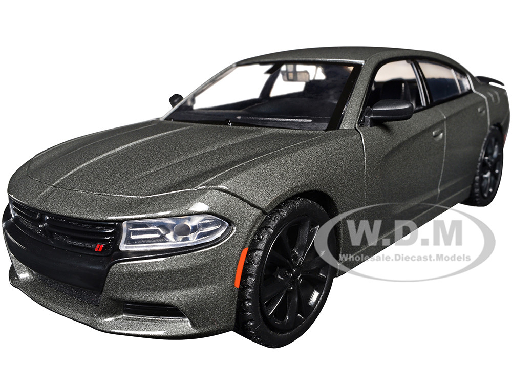 2023 Dodge Charger SXT Gray Metallic "Timeless Legends" Series 1/24 Diecast Model Car by Motormax diecast model