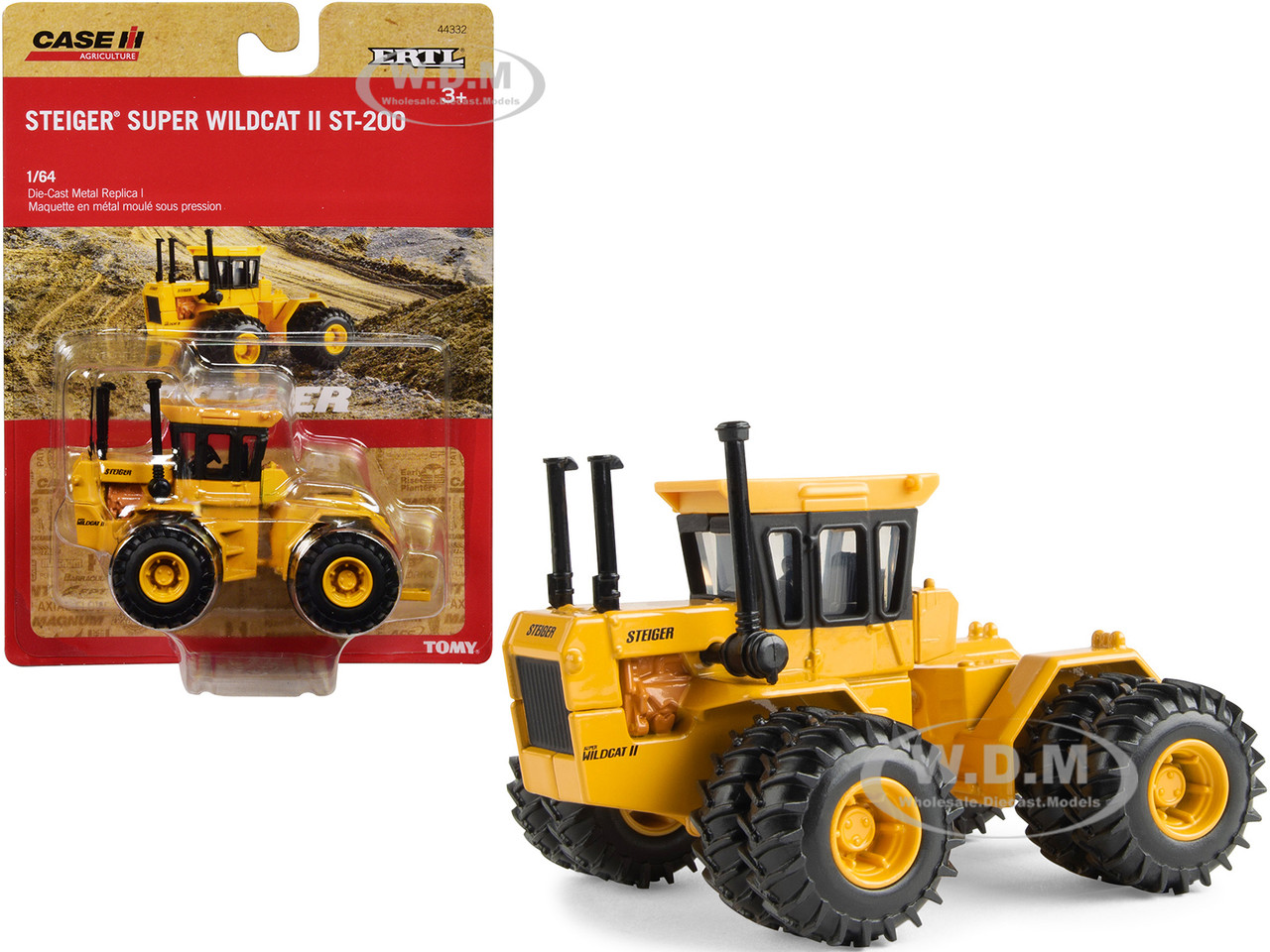 Steiger Super Wildcat II ST-200 Tractor Yellow "Case IH Agriculture" Series 1/64 Diecast Model by ERTL TOMY diecast model