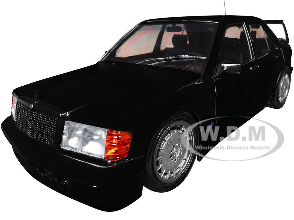 Mercedes Benz 190 Evolution II (W201) "Solido Works" Black 1/18 Diecast Model Car by Solido diecast model