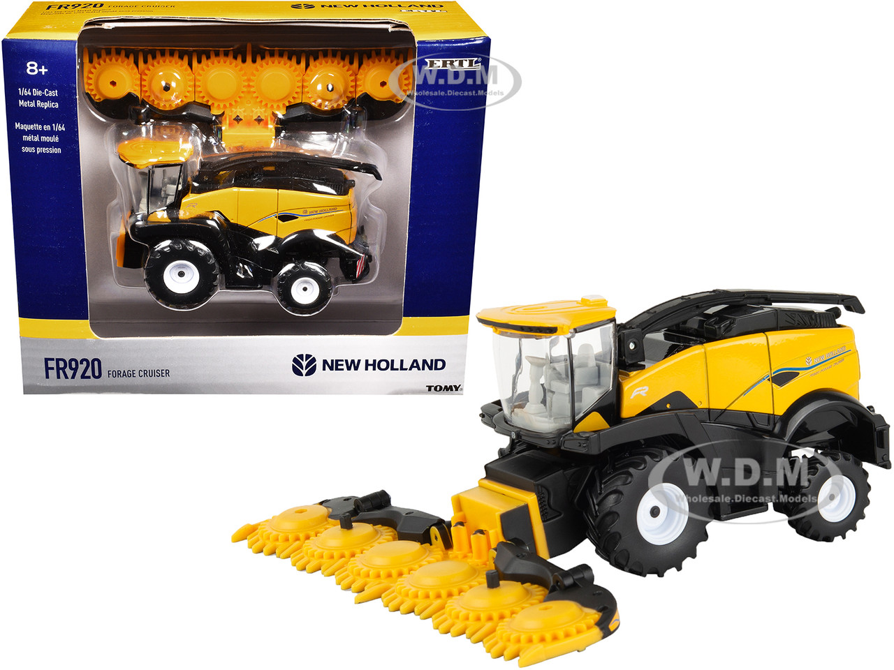 New Holland FR920 Forage Cruiser Yellow 1/64 Diecast Model by ERTL TOMY diecast model