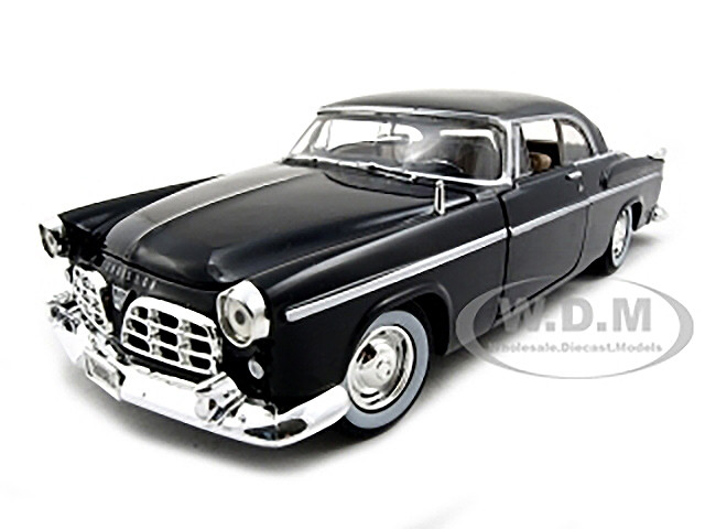 1955 Chrysler C300 Black 1/24 Diecast Model Car by Motormax diecast model