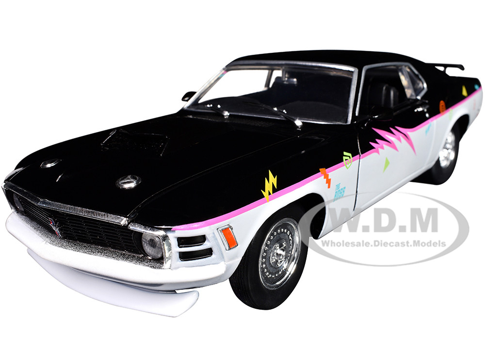 1970 Ford Mustang BOSS 429 "Pro Street" Black and Gray with Graphics Limited Edition to 6650 pieces Worldwide 1/24 Diecast Model Car by M2 Machines diecast model