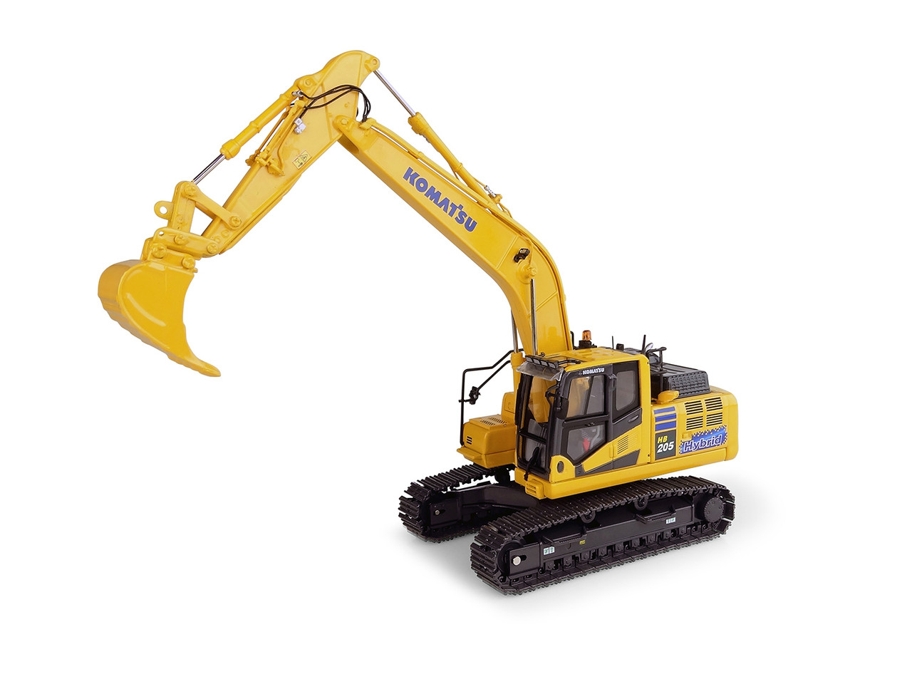 Komatsu HB205-3 Hybrid Tracked Excavator Japan Version 1/50 Diecast Model by Universal Hobbies diecast model
