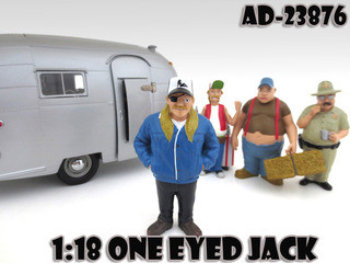 One Eyed Jack "Trailer Park" Figure For 1:18 Scale Diecast Model Cars by American Diorama diecast model
