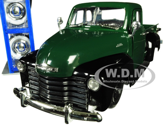 1953 Chevrolet 3100 Pickup Truck Green with Extra Wheels "Just Trucks" Series 1/24 Diecast Model Car by Jada diecast model