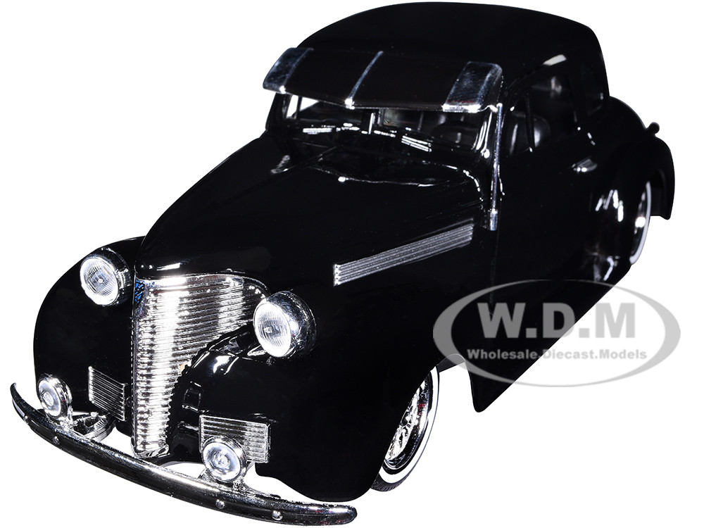 1939 Chevrolet Coupe Lowrider Black "Get Low" Series 1/24 Diecast Model Car by Motormax diecast model