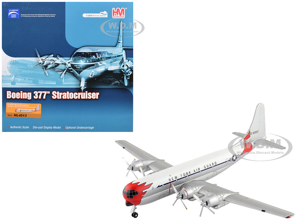 Boeing 377 C-97A Stratofreighter Transport Aircraft "49-2601, New York Air National Guard" United States Air Force "Airliner Series" 1/200 Diecast Model by Hobby Master diecast model