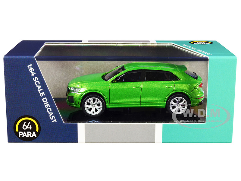 Audi RS Q8 Java Green Metallic 1/64 Diecast Model Car by Paragon Models diecast model