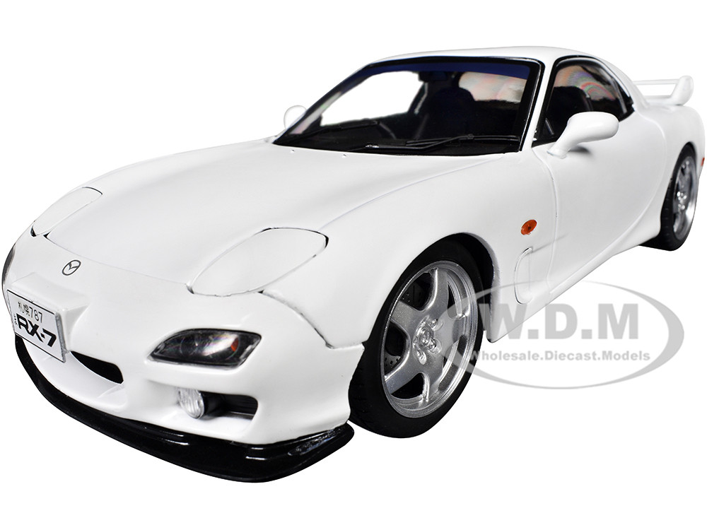 2001 Mazda RX7 Type RS (FD3S) RHD (Right Hand Drive) White 1/18 Diecast Model Car by Solido diecast model