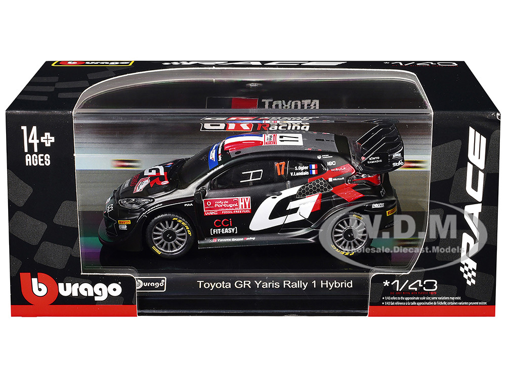 Toyota GR Yaris Rally1 Hybrid #17 Sebastien Ogier - Vincent Landais "Toyota Gazoo Racing WRT" "World Rally Championship" (2024) "Race" Series 1/43 Diecast Model Car by Bburago diecast model