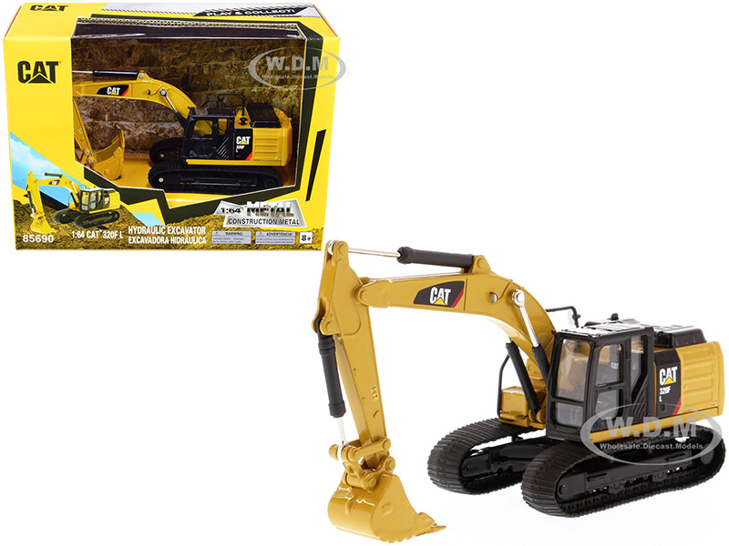 CAT Caterpillar 320F L Hydraulic Excavator "Play & Collect!" Series 1/64 Diecast Model by Diecast Masters diecast model