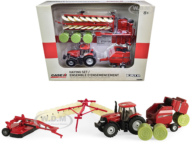 Case IH Haying Set of 5 pieces "Case IH Agriculture" 1/64 Diecast Models by ERTL TOMY diecast model