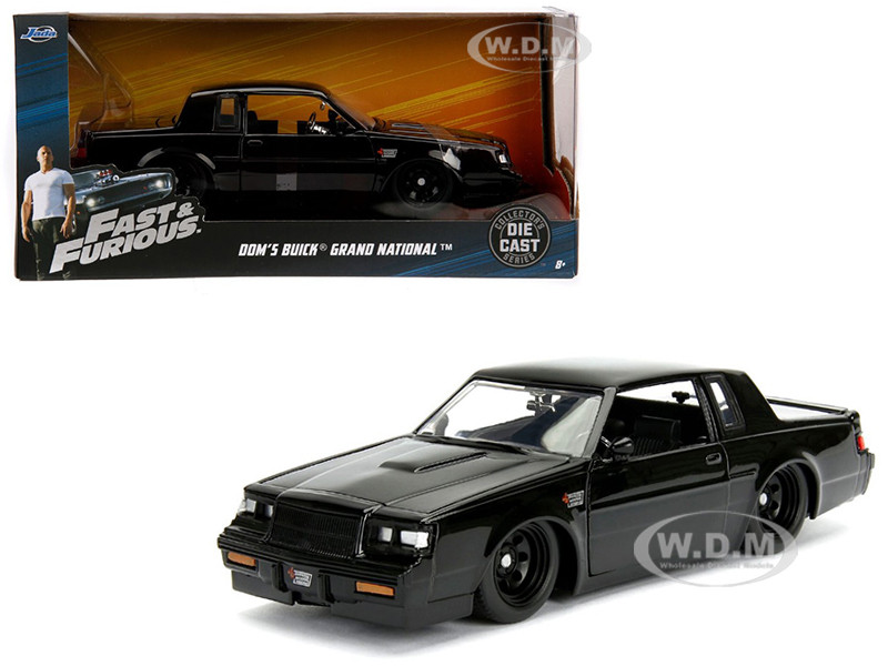 Dom's Buick Grand National Black "Fast & Furious" Movie 1/24 Diecast Model Car by Jada diecast model