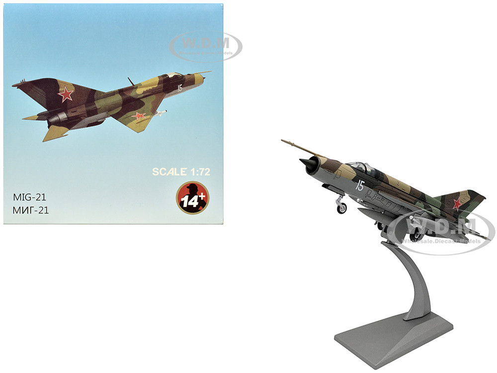 Mikoyan-Gurevich MiG-21SM Fishbed-J Fighter Aircraft "Soviet Air Force" 1/72 Diecast Model Airplane diecast model