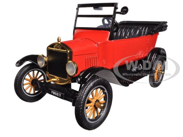 1925 Ford Model T Touring Red 1/24 Diecast Model Car by Motormax diecast model