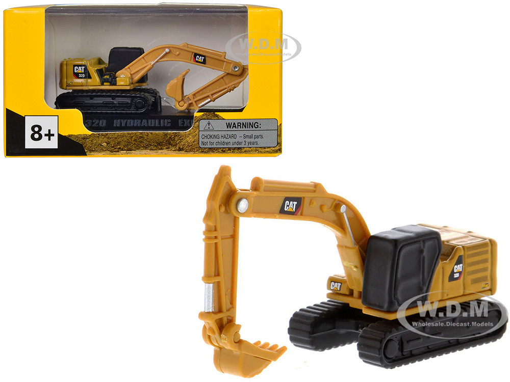 CAT Caterpillar 320 Hydraulic Excavator Yellow "Micro-Constructor" Series Diecast Model by Diecast Masters diecast model