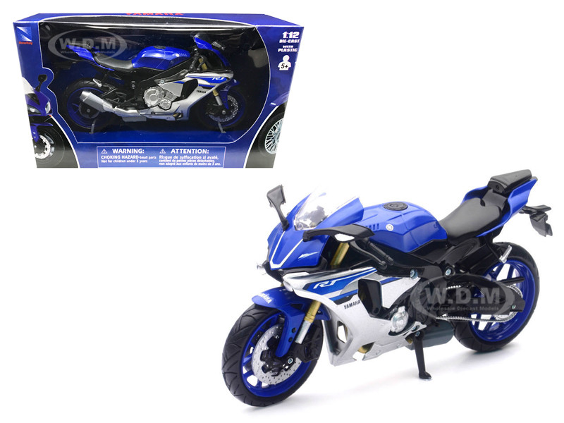 2016 Yamaha YZF-R1 Blue 1/12 Diecast Motorcycle Model by New Ray diecast model