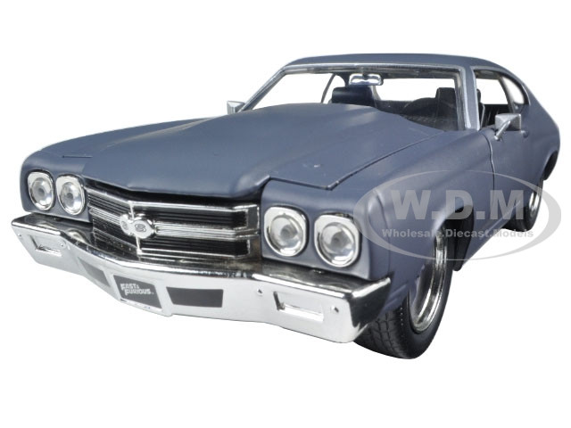 Dom's Chevrolet Chevelle SS Matt Gray "Fast & Furious" Movie 1/24 Diecast Model Car by Jada diecast model