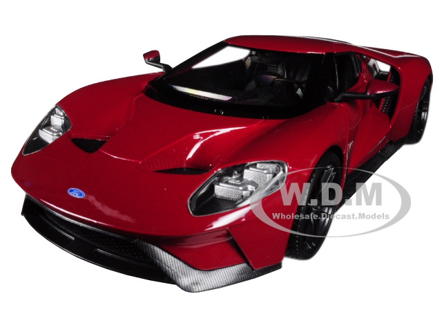 2017 Ford GT Red 1/24 - 1/27 Diecast Model Car by Welly diecast model