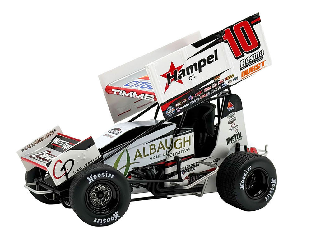 Winged Sprint Car #10 Ryan Timms "Liebig Motorsports - Hampel Oil" (2026) 1/18 Diecast Model Car by ACME diecast model