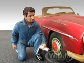 Mechanic Jerry Figure For 1:18 Diecast Model Cars by American Diorama diecast model