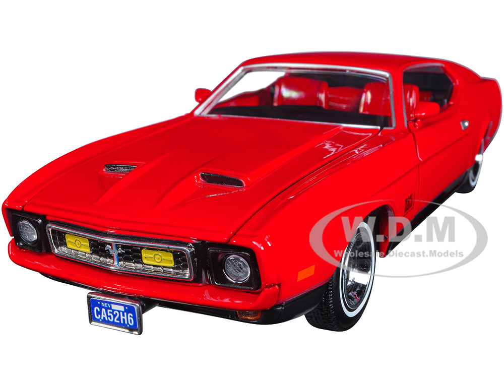 1971 Ford Mustang Mach 1 Red James Bond 007 "Diamonds are Forever" (1971) Movie "James Bond Collection" Series 1/24 Diecast Model Car by Motormax diecast model