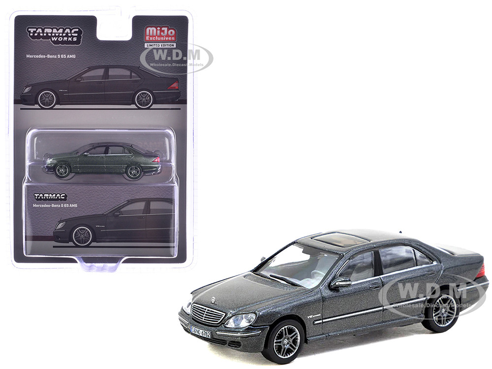 Mercedes-Benz S 65 AMG Tectite Gray Metallic "Global64" Series 1/64 Diecast Model by Tarmac Works diecast model