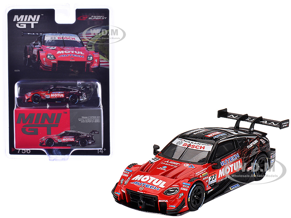 Nissan Z GT500 #23 Tsugio Matsuda - Ronnie Quintarelli "NISMO" "Super GT Series" (2023) Limited Edition 1/64 Diecast Model Car by Mini GT diecast model