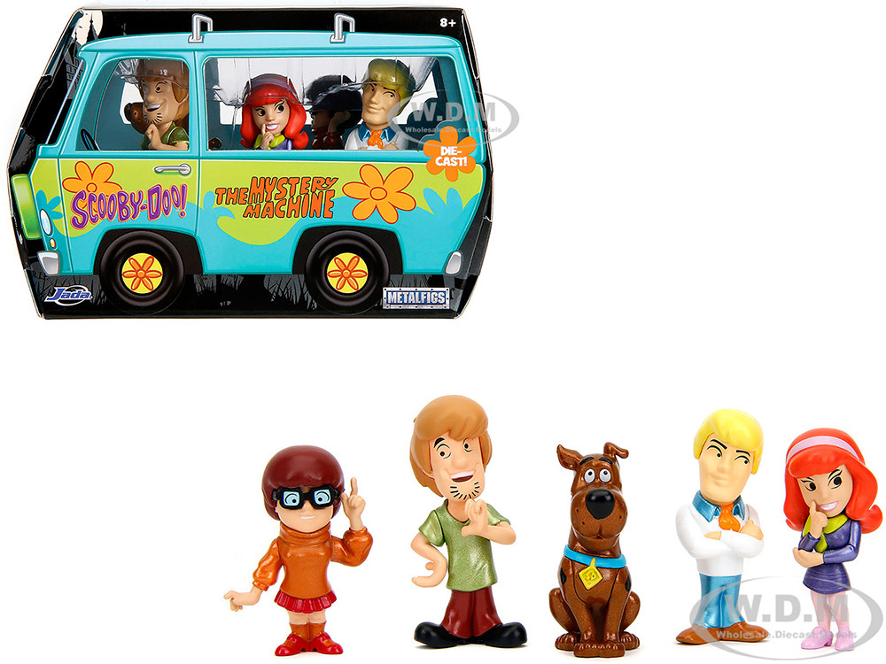 Set of 5 Diecast Figures "Scooby-Doo" TV Series "Metalfigs" Series Diecast Models by Jada diecast model