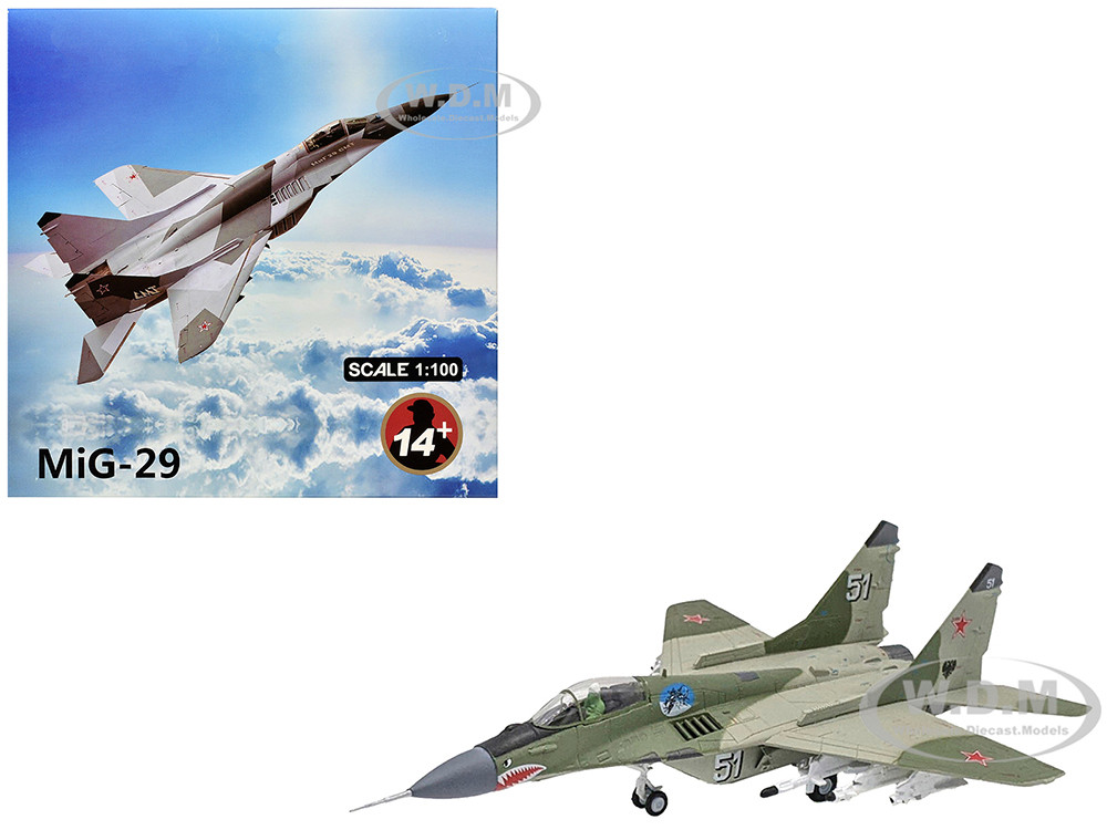 Mikoyan-Gurevich MiG-29 Fighter Aircraft "120th GvIAP, Domna Airfield" (2001) Russian Air Force 1/100 Diecast Model Airplane diecast model