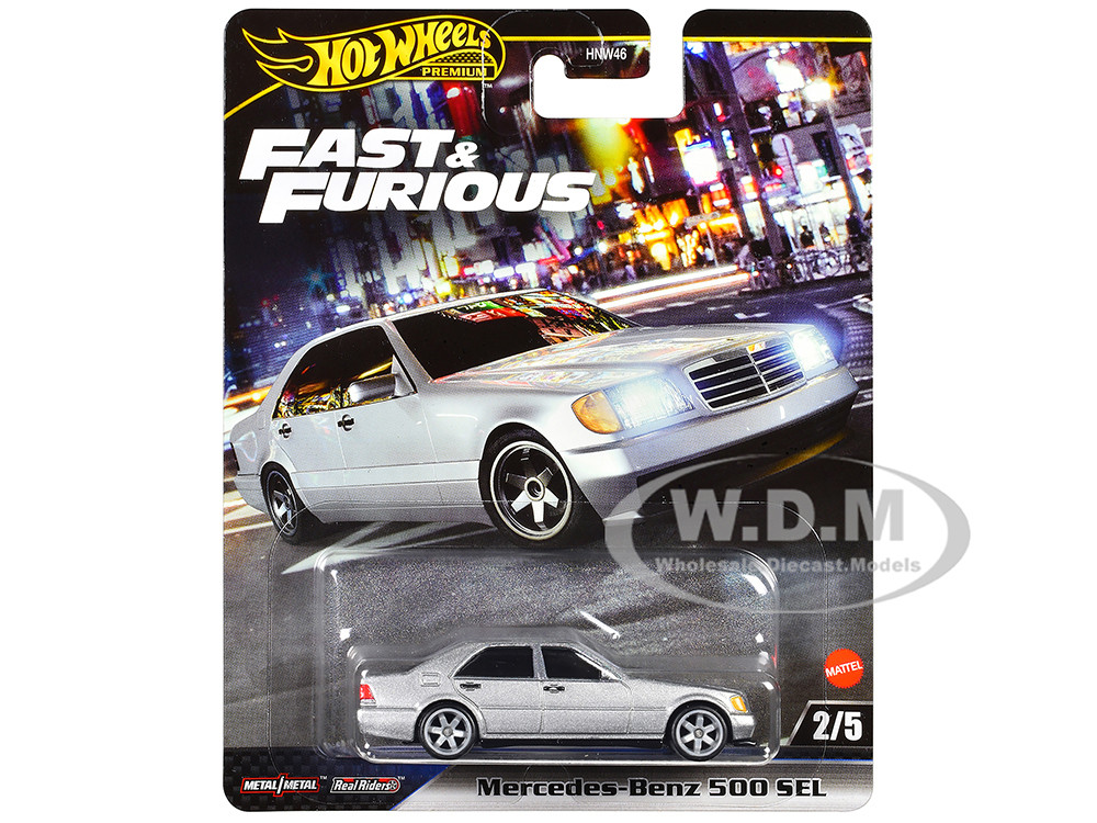 Mercedes-Benz 500 SEL Silver Metallic "The Fast and the Furious: Tokyo Drift" (2006) Movie "Fast & Furious" Series Diecast Model Car by Hot Wheels diecast model