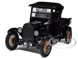 1925 Ford Model T Closed Convertible Pickup Truck Black 1/24 Diecast Model Car by Sun Star diecast model
