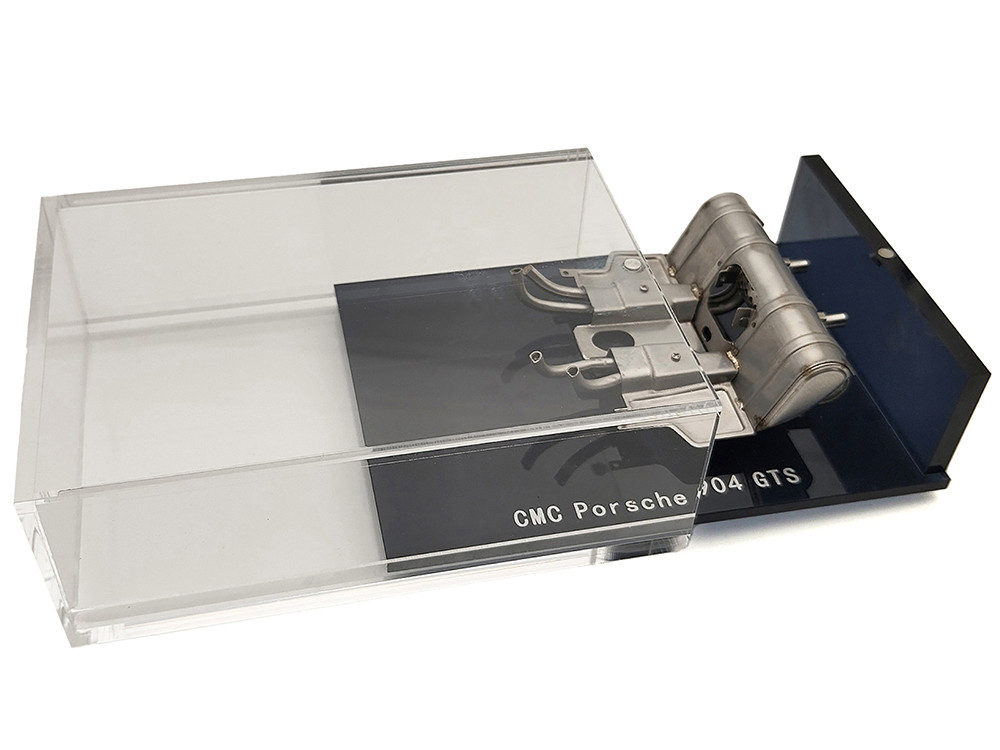 Street Exhaust for Porsche 904 Carrera GTS with Display Case 1/18 Diecast Model by CMC diecast model